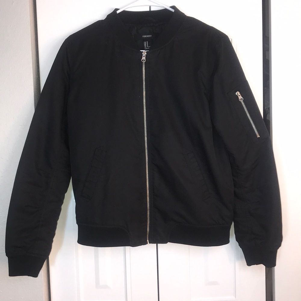 Black Bomber Jacket